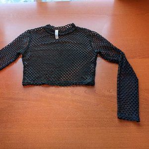 Fishnet crop top